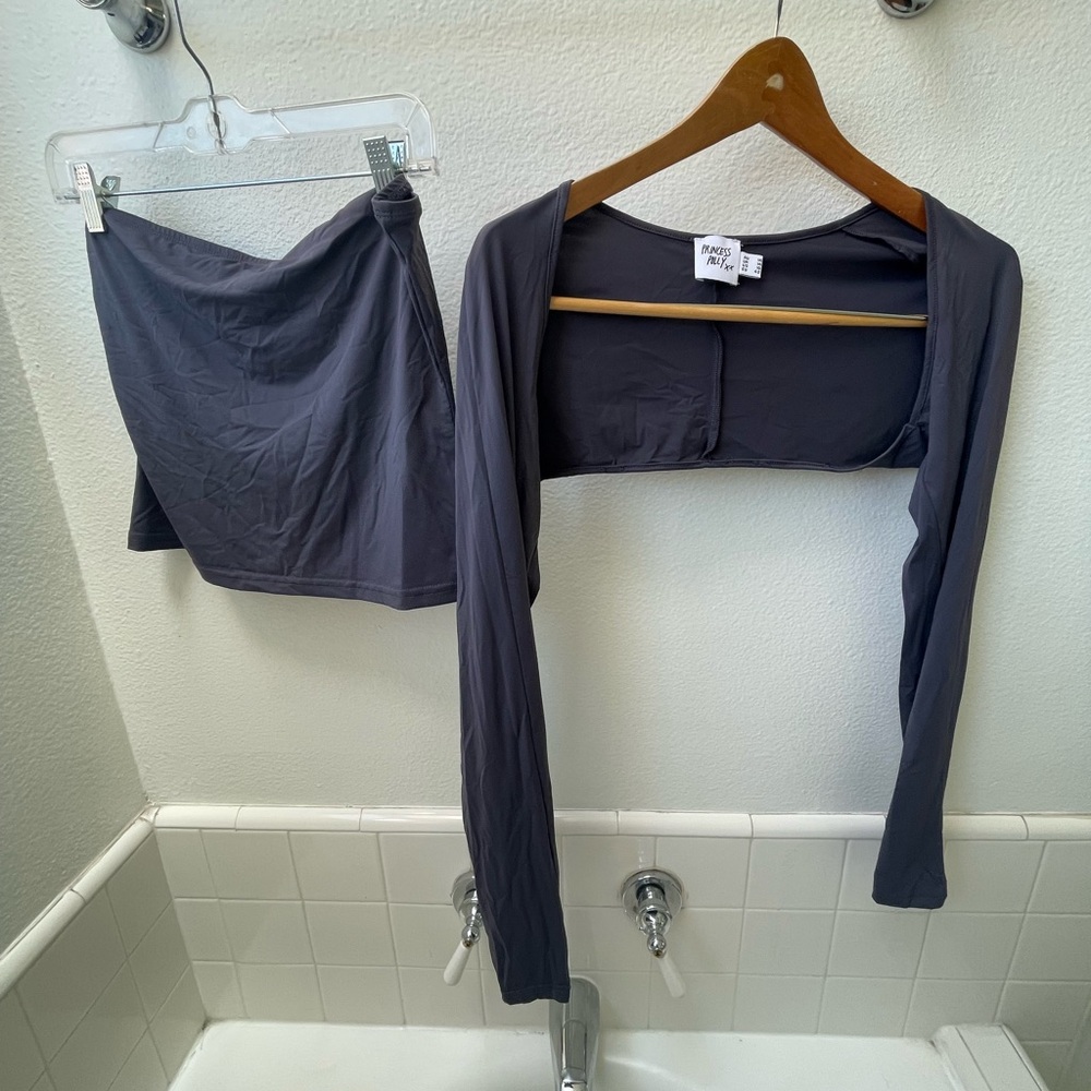 Princess Polly Charcoal Two-Piece Set